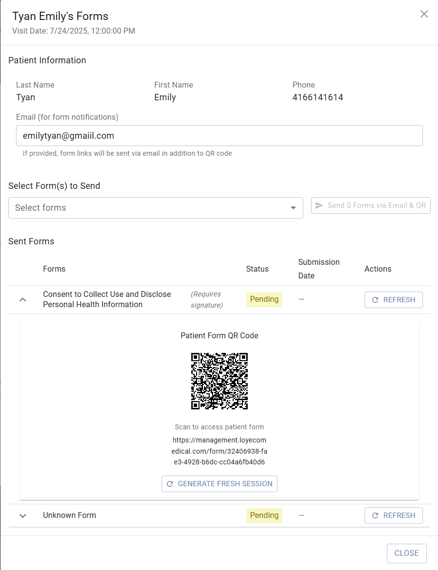 QR Code Informed Consent